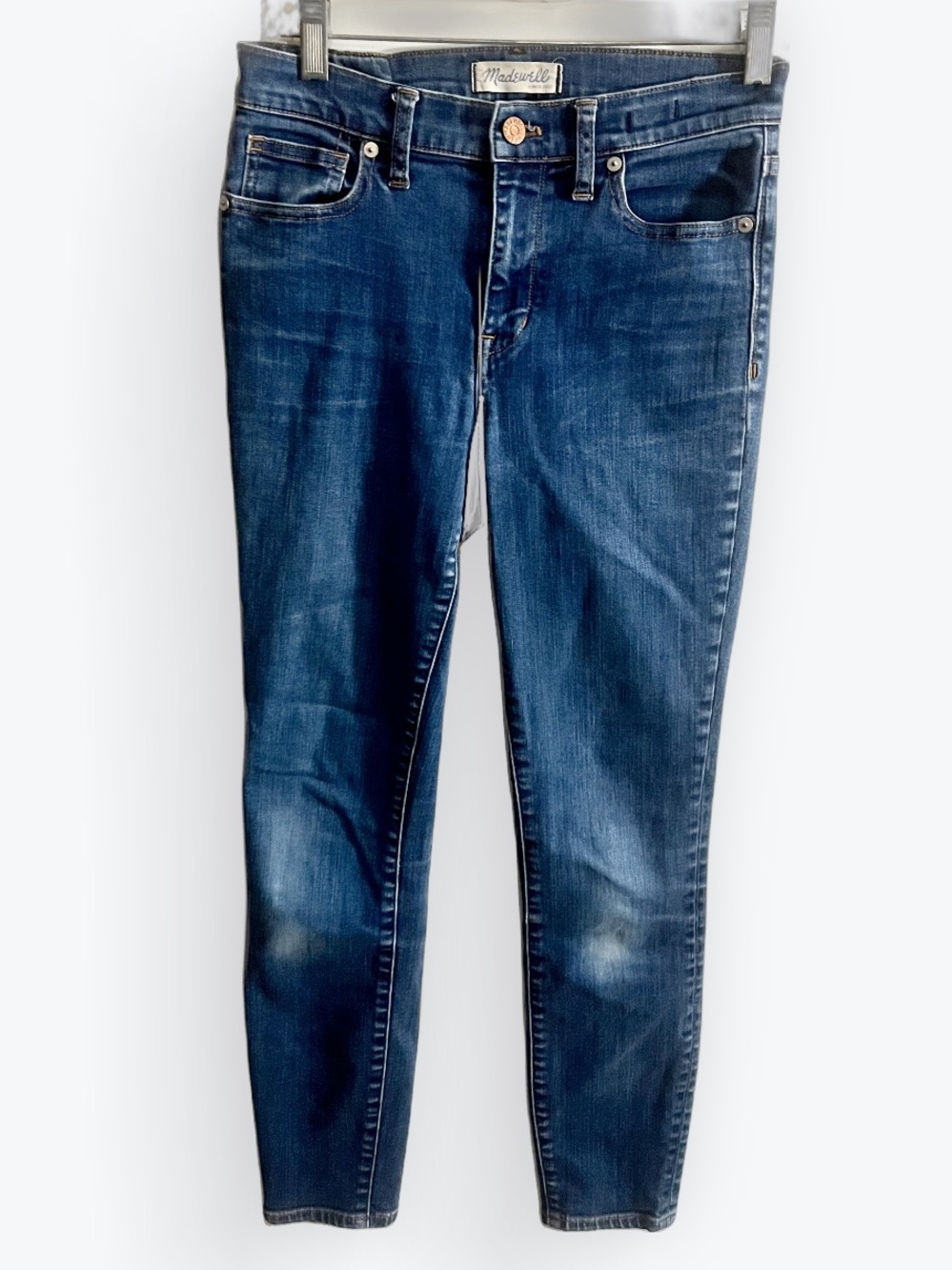 Madewell Women's Dark Indigo High Riser Skinny Jeans Size 27